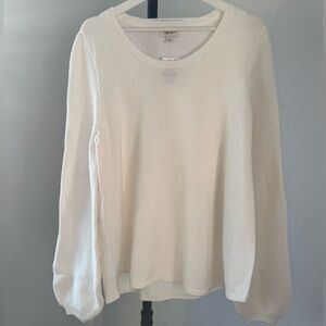 Style & Co. Ivory Knit Pullover Sweater